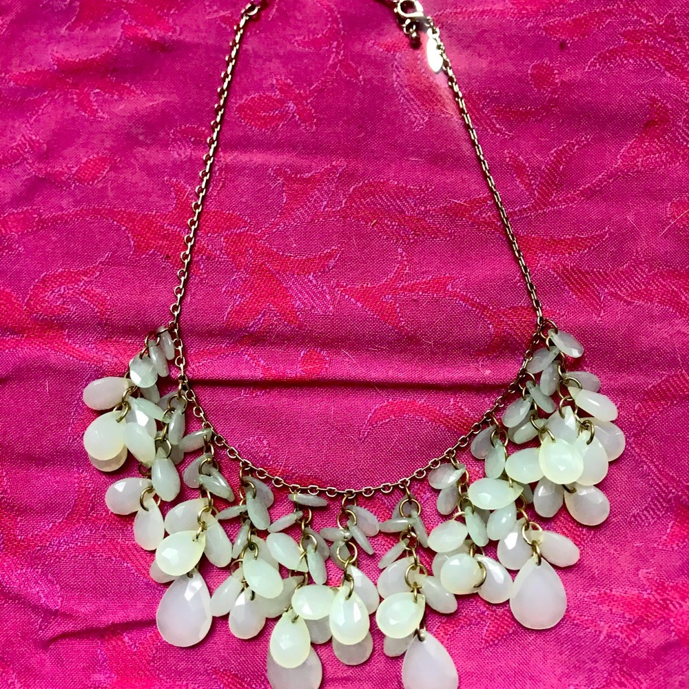 Hanging jade colored Nordstrom necklace